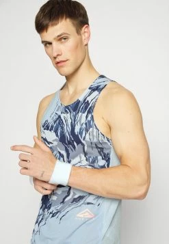 Nike Performance TRAIL RISE TANK - Top - Celestine Blue/orange Trance -Nike Performance store f6a31ed6b60842cf97e4541a66f9f4c0