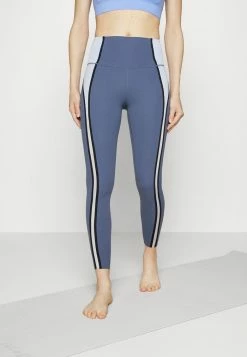 Nike Performance LUXE - Leggings - Diffused Blue/light Marine/black/iron Grey