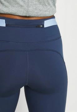 Nike Performance EPIC LUXE TRAIL - Leggings - Midnight Navy/aluminum/reflective Silver -Nike Performance store f6dfddd2bf874dcb85eba8316141745b