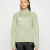 Nike Performance RUN - Long Sleeved Top - Olive Aura/silver/white