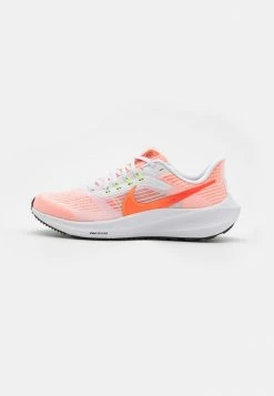 Nike Performance AIR ZOOM PEGASUS 39 UNISEX - Neutral Running Shoes - White/total Orange/bright Crimson/black