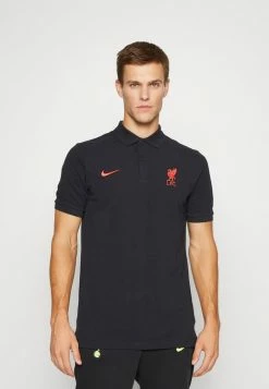 Nike Performance LIVERPOOL FC AWAY - Polo Shirt - Black/siren Red