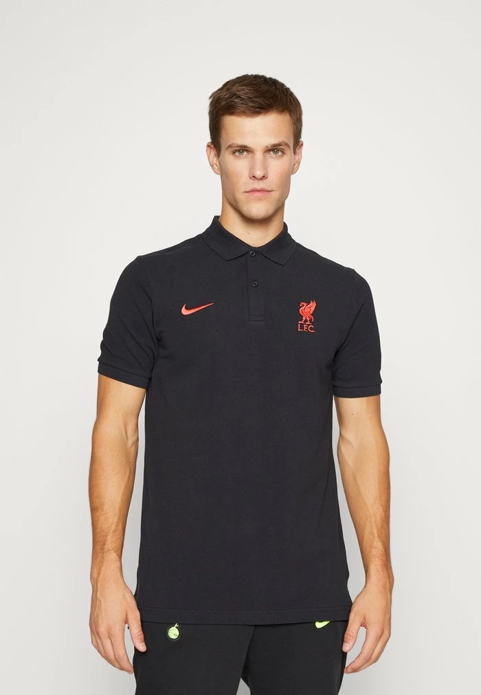 Nike Performance LIVERPOOL FC AWAY - Polo Shirt - Black/siren Red 1 Nike Performance LIVERPOOL FC AWAY - Polo Shirt - Black/siren Red
