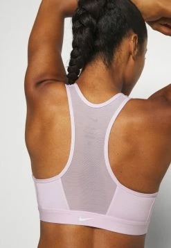 Nike Performance ZIP FRONT BRA - Medium Support Sports Bra - Regal Pink/white -Nike Performance store f862dd1ed7f64e55a2e12b8f15275d03