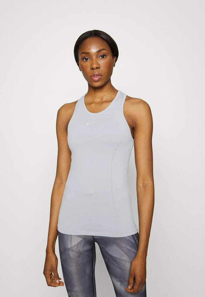 Nike Performance AURA SLIM - Top - Particle Grey 1 Nike Performance AURA SLIM - Top - Particle Grey