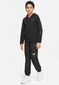 Nike Performance FC BARCELONA - Zip-up Sweatshirt - Black/black/signal Blue