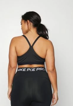 Nike Performance INDY BRA PLUS - Light Support Sports Bra - Black/white/active Pink -Nike Performance store fa20498cd67047b3b450c70f2c483ac5