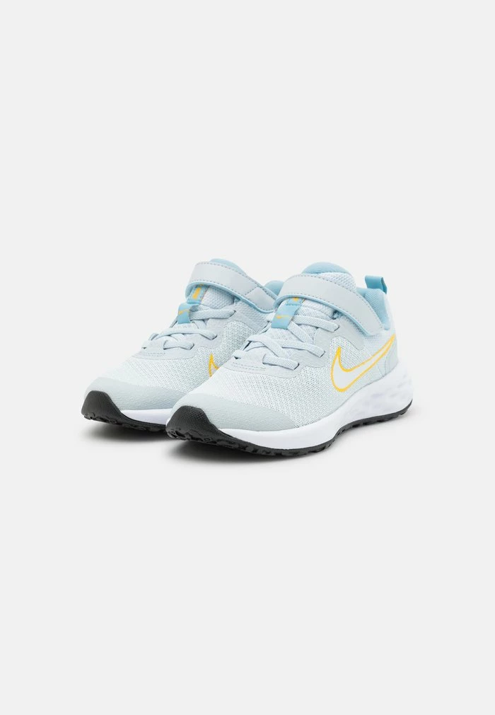 Nike Performance REVOLUTION 6 UNISEX - Neutral Running Shoes - Aura/multi-color/worn Blue/university Gold 2 Nike Performance REVOLUTION 6 UNISEX - Neutral Running Shoes - Aura/multi-color/worn Blue/university Gold - Image 2
