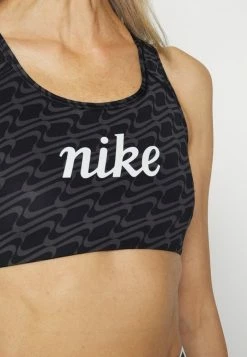 Nike Performance BRA - Medium Support Sports Bra - Black/dark Driftwood/hazel Rush/white -Nike Performance store fb4218eeb4b4455d9edf03bc18b12c4d