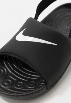Nike Performance KAWA SLIDE BT UNISEX - Walking Sandals - Black/white -Nike Performance store fb919099402740fb87f2e0933d17e0a9