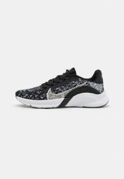 Nike Performance W SUPERREP GO 3 NN FK - Training Shoe - Black/metallic Silver/white