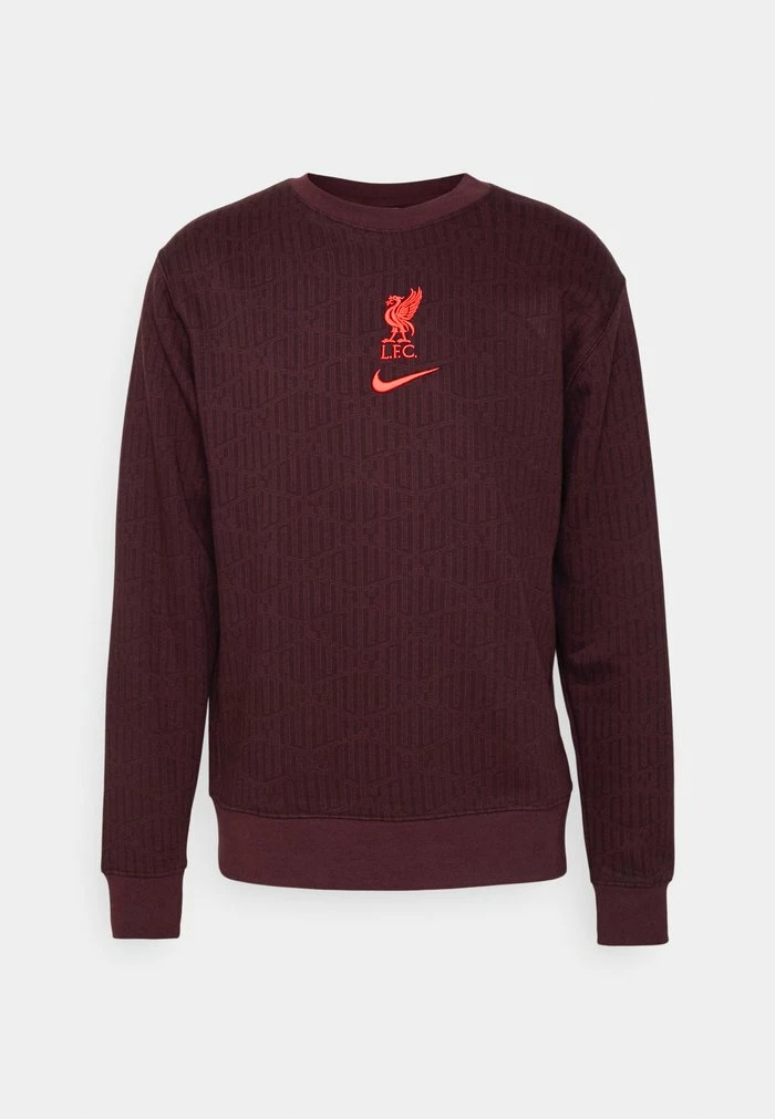 Nike Performance LIVERPOOL FC CLUB CREW - Sweatshirt - Burgundy Crush/siren Red 4 Nike Performance LIVERPOOL FC CLUB CREW - Sweatshirt - Burgundy Crush/siren Red - Image 4
