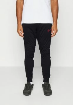 Nike Performance ACADEMY PANT - Tracksuit Bottoms - Black/smoke Grey/white/university Red